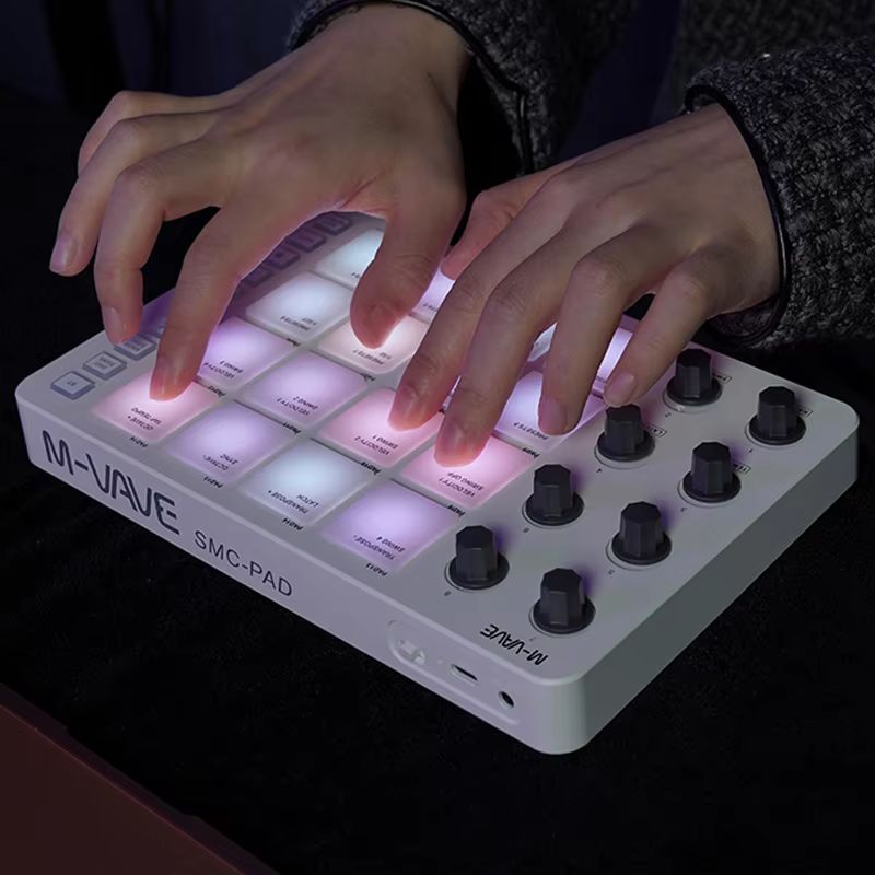 Midi Controller Pad - M-Vave Smc-Pad, Kontroler MIDI Nirkabel Bluetooth