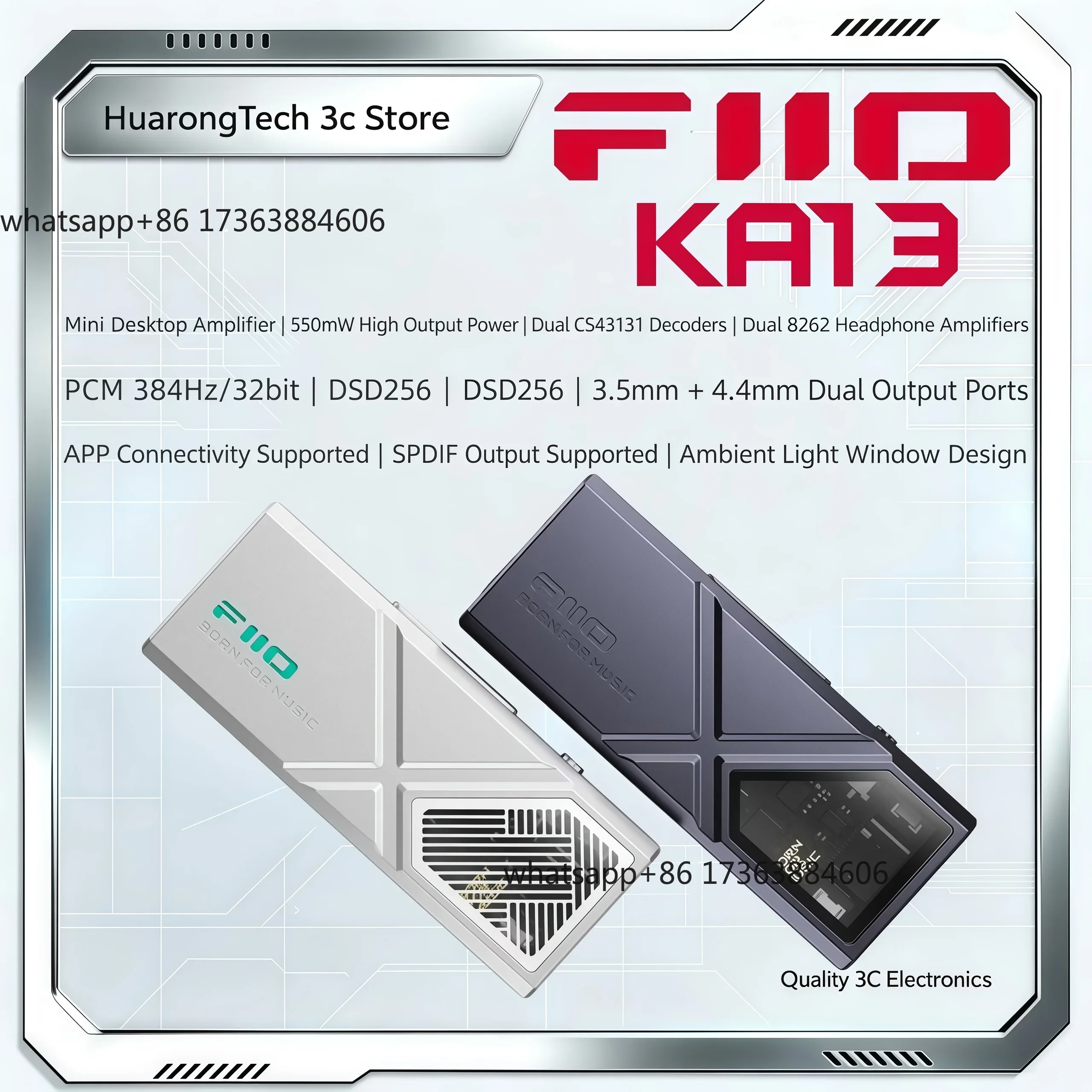 KA13, Penguat Headphone USB DA - Headphone Amplifier Dac ulasan dan harga