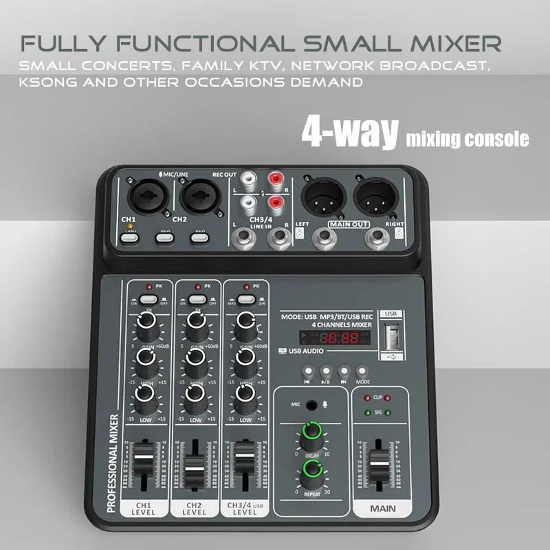 Konsol Pencampur Audio Profesi - Audio Music Dj ulasan dan harga