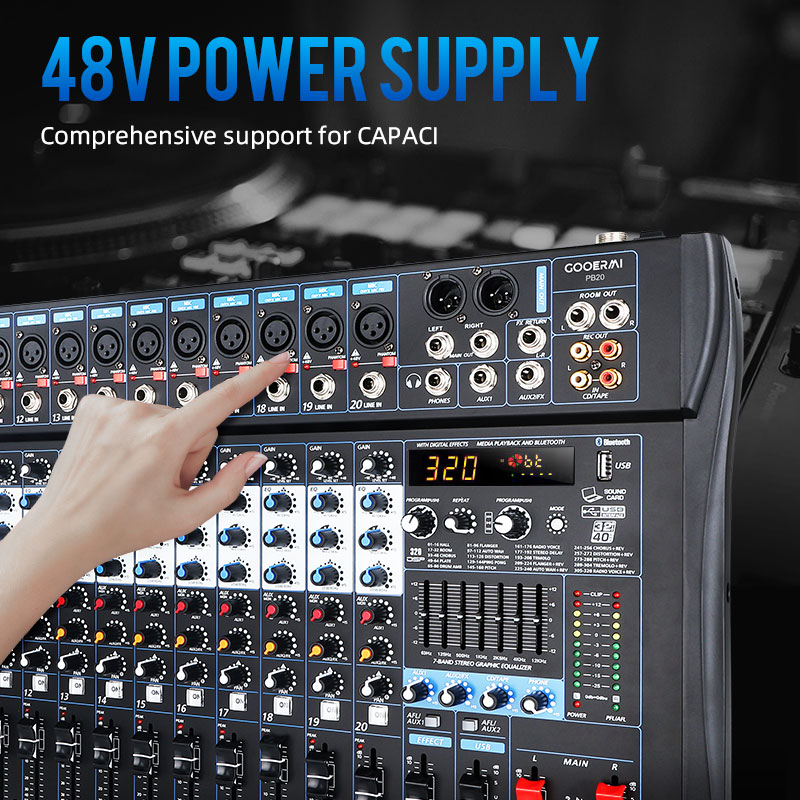 Mixer Audio Profesional Gooerm - Audio Music Dj ulasan dan harga